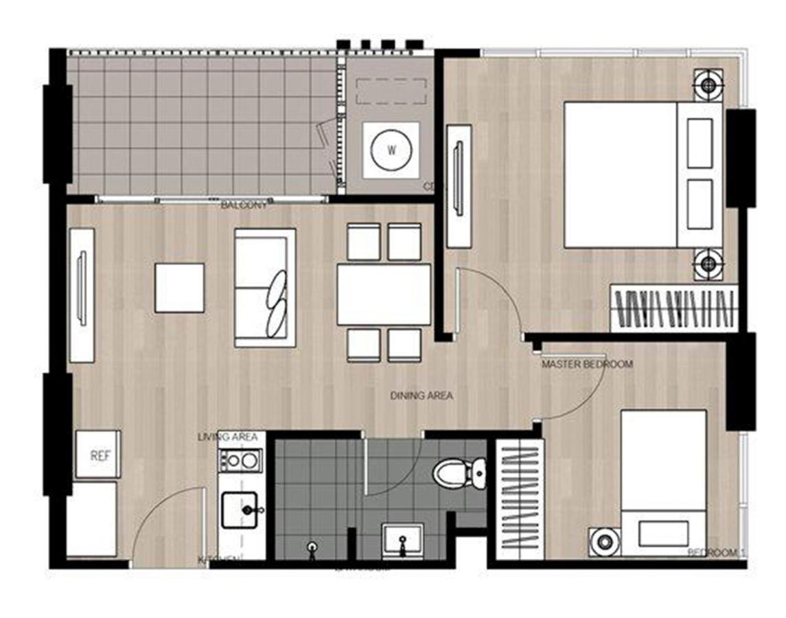 Apartmán The Base Deluxe Kingsize Pattaya Exteriér fotografie